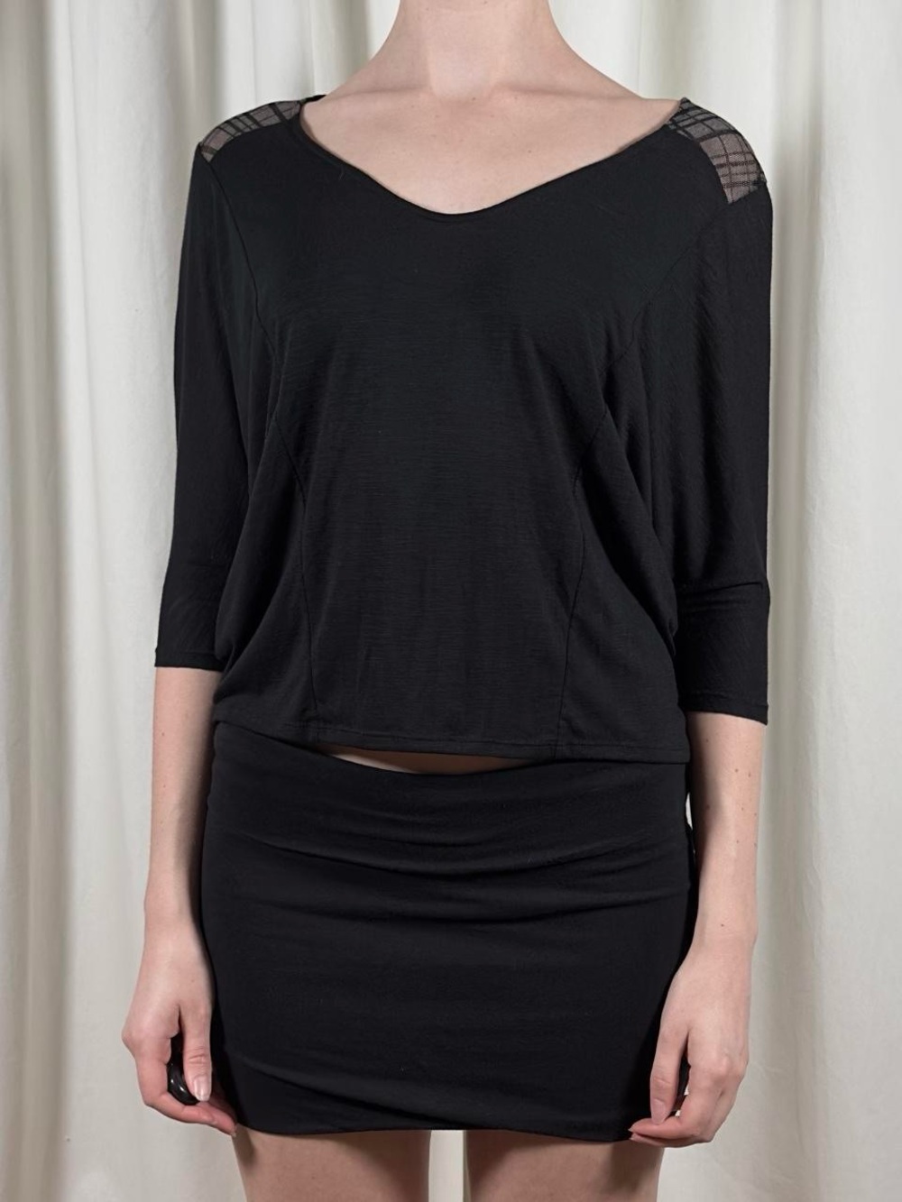 Mesh Back Slouchy Tee - Picture 2 of 7